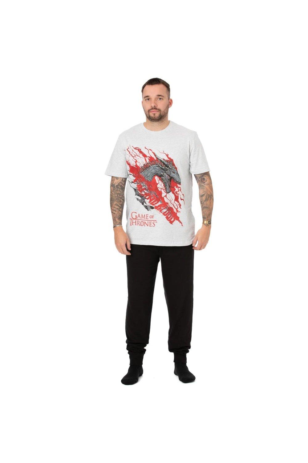 Fire And Blood Targaryen Long Pyjama Set