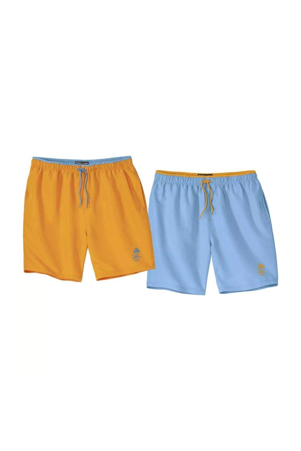 Elasticated Waist Swim Shorts (Pack of 2)