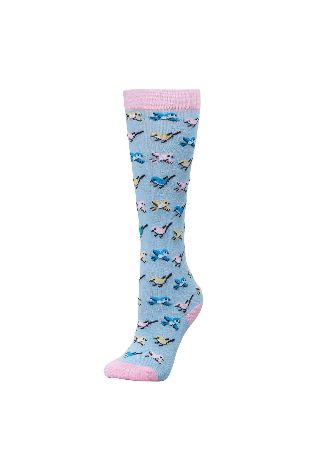 Blue Bird Boot Socks