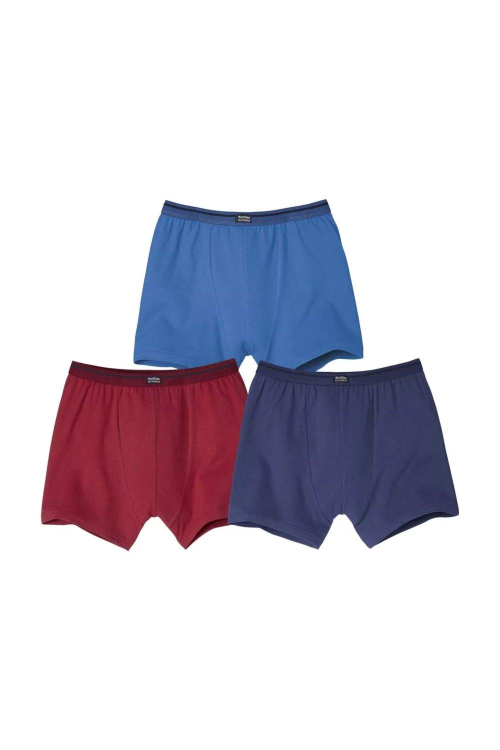 Plain Boxer Shorts (Pack of 3)