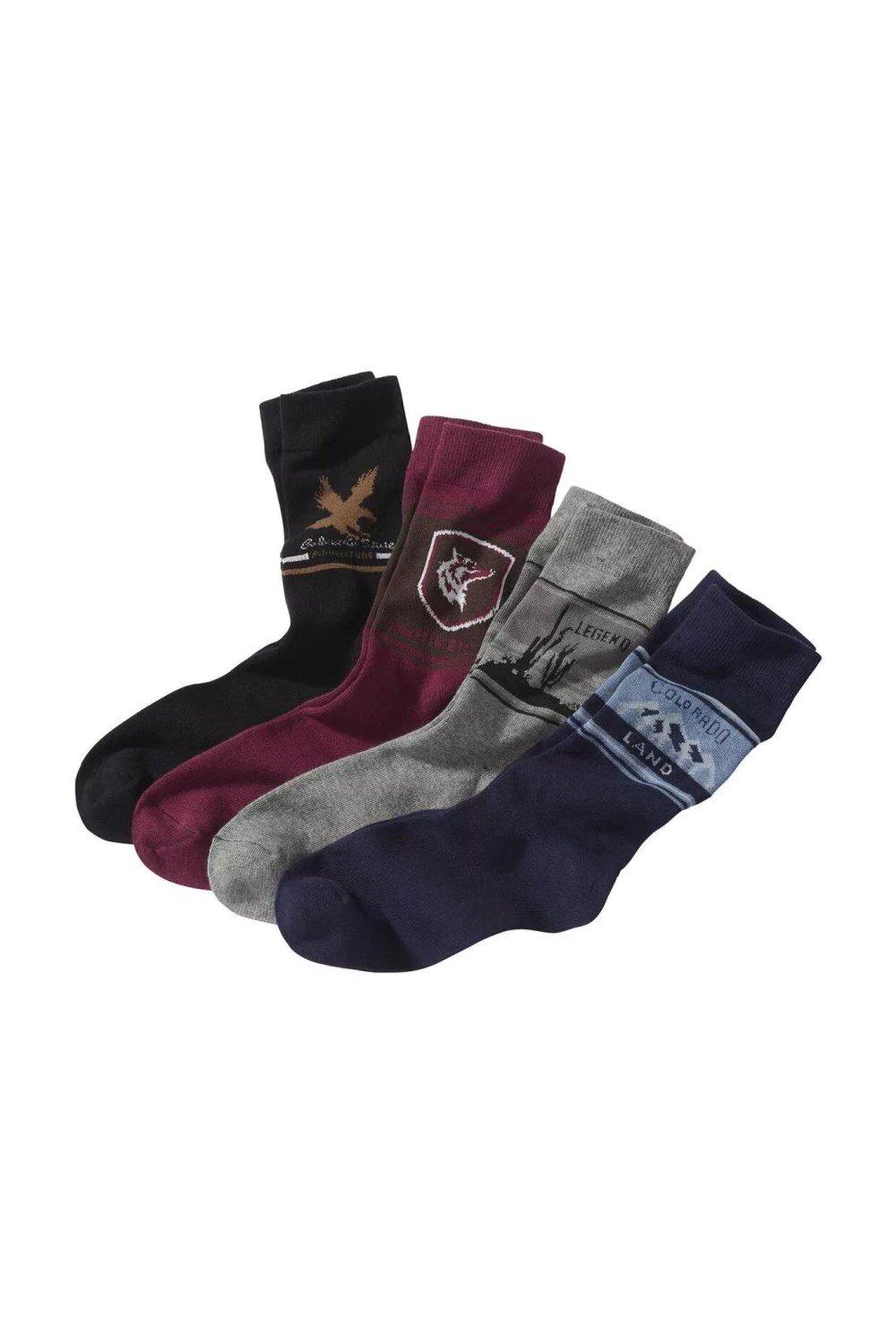 Patterned Socks (Pack of 4)