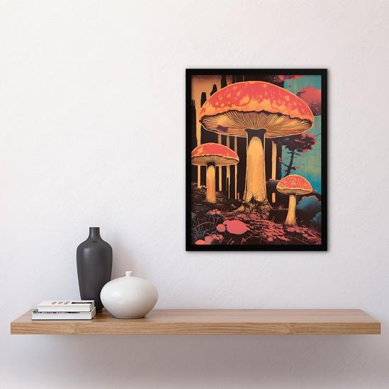 Artery8 Vintage Mushroom Aesthetic Earthy Forest Screenprint Cep Kitchen Art Print Framed Poster Wall Decor 12x16 inch 4