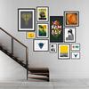 Artery8 Wall Art Print New York Fashion Advert Picture Collage Artwork Woman Colour Fashion Stands Out In Grey City Vibrant Colourful Bold Pop Art Modern Painting Art Framed thumbnail 5