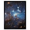 Artery8 Hubble Space Telescope Image Star Forming Region LH 95 In The Large Magellanic Cloud Blue Haze LMC Galaxy Stellar Nursery Gas And Dust Lanes Art Print Framed Poster Wall Decor thumbnail 1