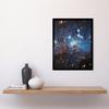 Artery8 Hubble Space Telescope Image Star Forming Region LH 95 In The Large Magellanic Cloud Blue Haze LMC Galaxy Stellar Nursery Gas And Dust Lanes Art Print Framed Poster Wall Decor thumbnail 2