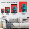 Artery8 Cyan Nightmares By Lionel Davis Duotone Conceptual Pain Bright Bold Artwork Painting Art Print Framed Poster Wall Decor thumbnail 3