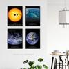Artery8 Pack of 4 NASA Our Solar System The Sun and Planet Earth Images from Space ISS Blue Marble Unframed Wall Art Living Room Prints Set thumbnail 3