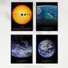 Artery8 Wall Art Print Pack of 4 NASA Our Solar System The Sun and Planet Earth Images from Space ISS Blue Marble Living Room s Set thumbnail 5