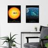 Artery8 Pack of 4 NASA Our Solar System The Sun and Planet Earth Images from Space ISS Blue Marble Unframed Wall Art Living Room Prints Set thumbnail 6