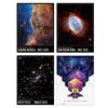 Artery8 Wall Art Print Pack of 4 NASA James Webb Space Telescope Images Cosmic Cliffs Carina Nebula Southern Ring Nebula Deep Field Living Room s Set thumbnail 1