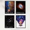Artery8 Wall Art Print Pack of 4 NASA James Webb Space Telescope Images Cosmic Cliffs Carina Nebula Southern Ring Nebula Deep Field Living Room s Set thumbnail 5