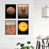 Artery8 Pack of 4 NASA Our Solar System The Sun and Mars Images Curiosity Rover Red Planet Surface Exploration Unframed Wall Art Living Room Prints Set thumbnail 3
