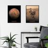 Artery8 Pack of 4 NASA Our Solar System The Sun and Mars Images Curiosity Rover Red Planet Surface Exploration Unframed Wall Art Living Room Prints Set thumbnail 6