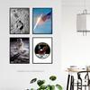 Artery8 Wall Art Print Pack of 4 NASA Spaceship Apollo 11 Mission Moon Landing 50th Anniversary Astronaut Aldrin Armstrong Boot Living Room s Set thumbnail 3