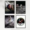 Artery8 Wall Art Print Pack of 4 NASA Space Apollo 11 Mission Emblem Moon Landing 50th Anniversary Astronaut Neil Armstrong Buzz Aldrin Living Room s Set thumbnail 5