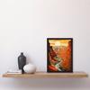 Artery8 Wall Art Print Sunset At Grand Canyon Oil Painting Warm Colours USA National Park Gorge Art Framed thumbnail 4