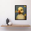 Artery8 Duckling with Flowers Oil Painting Kids Bedroom Baby Nursery Duck Art Print Framed Poster Wall Decor 12x16 inch thumbnail 2
