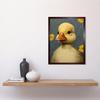 Artery8 Duckling with Flowers Oil Painting Kids Bedroom Baby Nursery Duck Art Print Framed Poster Wall Decor 12x16 inch thumbnail 2