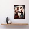 Artery8 Cage Fight Oil Paint Artwork Combat Mixed Martial Arts Boxing Wrestling Art Print Framed Poster Wall Decor 12x16 inch thumbnail 2