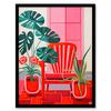 Wee Blue Coo Wall Art Print Hothouse Flowers Bright Red Pink Plants Living Room Framed thumbnail 1