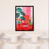 Wee Blue Coo Wall Art Print Hothouse Flowers Bright Red Pink Plants Living Room Framed thumbnail 4