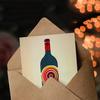 Artery8 Nana Happy Birthday Card Fun Funky Wine Bottle Party Red White For Her Greeting Card thumbnail 3