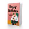 Artery8 Happy Birthday Card to a Fantastic Husband Grumpy Man Cake Fun Funny Humour thumbnail 2
