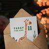 Artery8 11th Birthday Card Cute Fun Giraffe Today You Are Age 11 Year Old Child For Son Daughter Girl Boy Happy Card thumbnail 3