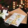Artery8 4th Birthday Card Cute Baby Giraffe in Party Hat Cartoon Kids Age 4 Year Old Child For Son Daughter Girl Boy Happy Card thumbnail 4