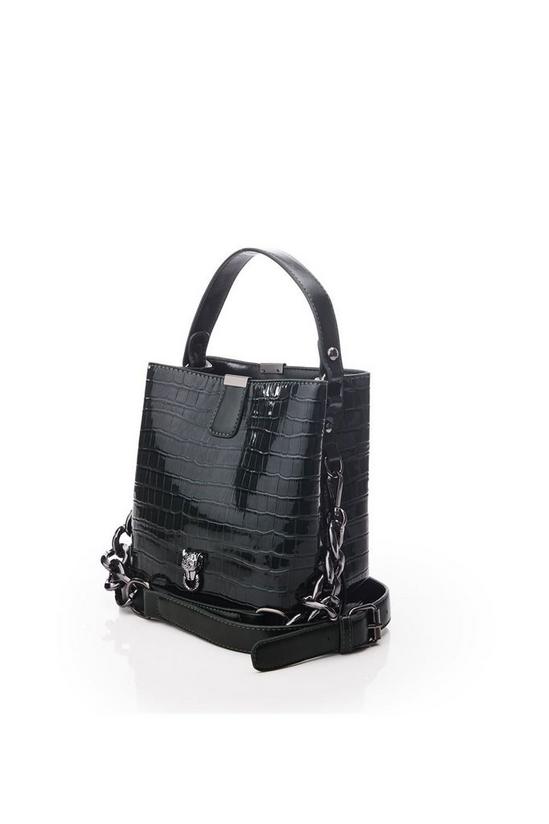 Moda In Pelle 'Adriana Bag' Patent Mocc Croc Shoulder Bag 4