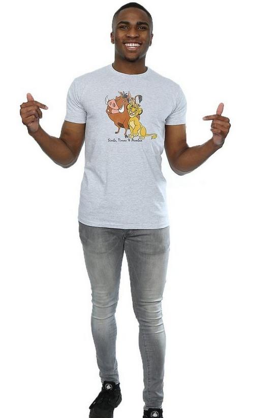 The Lion King Classic Simba Timon & Pumba Heather T-Shirt 1