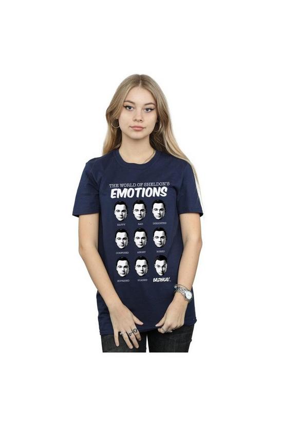 The Big Bang Theory Emotions Sheldon Cotton Boyfriend T-Shirt 4