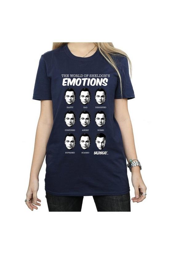 The Big Bang Theory Emotions Sheldon Cotton Boyfriend T-Shirt 5