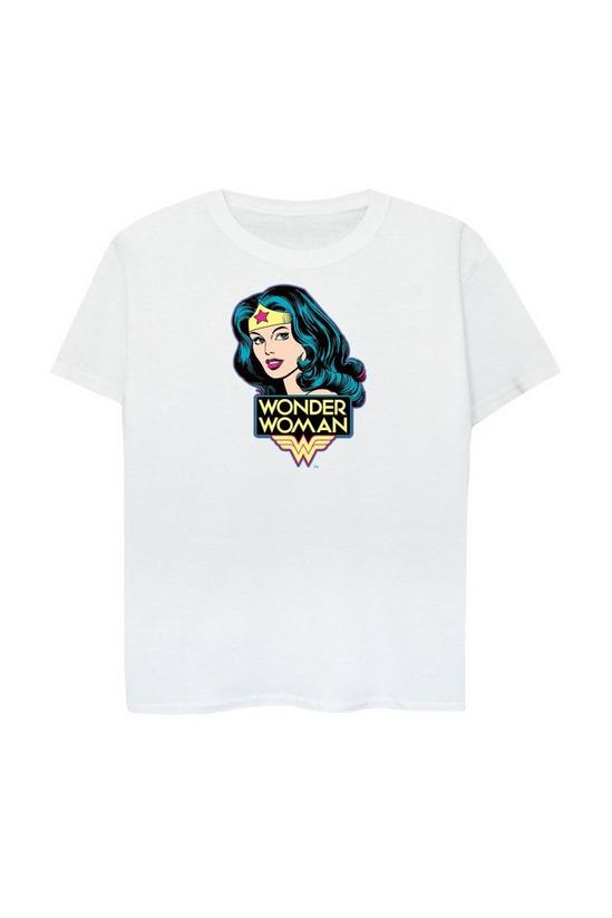 Wonder Woman Head Cotton T-Shirt 2