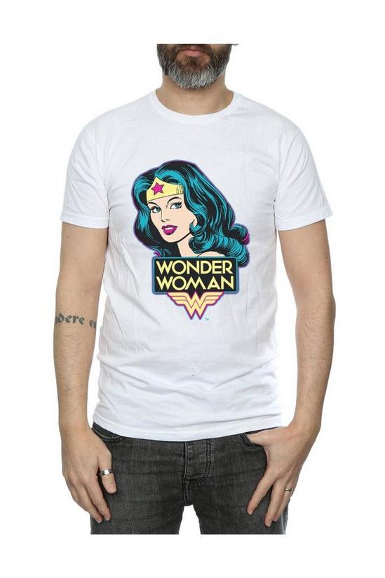 Wonder Woman Head Cotton T-Shirt 4