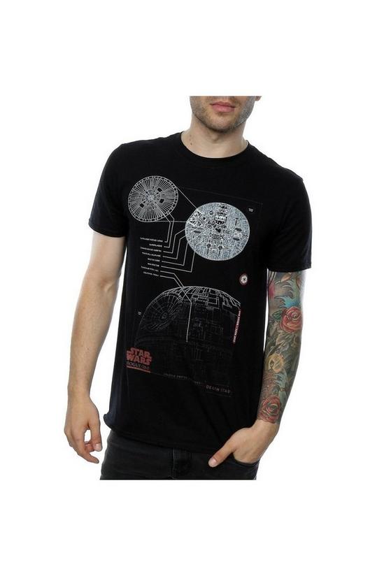 Star Wars: Rogue One Death Star Plans Cotton T-Shirt 2