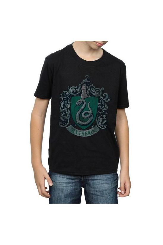Harry Potter Slytherin Distressed Cotton T-Shirt 5
