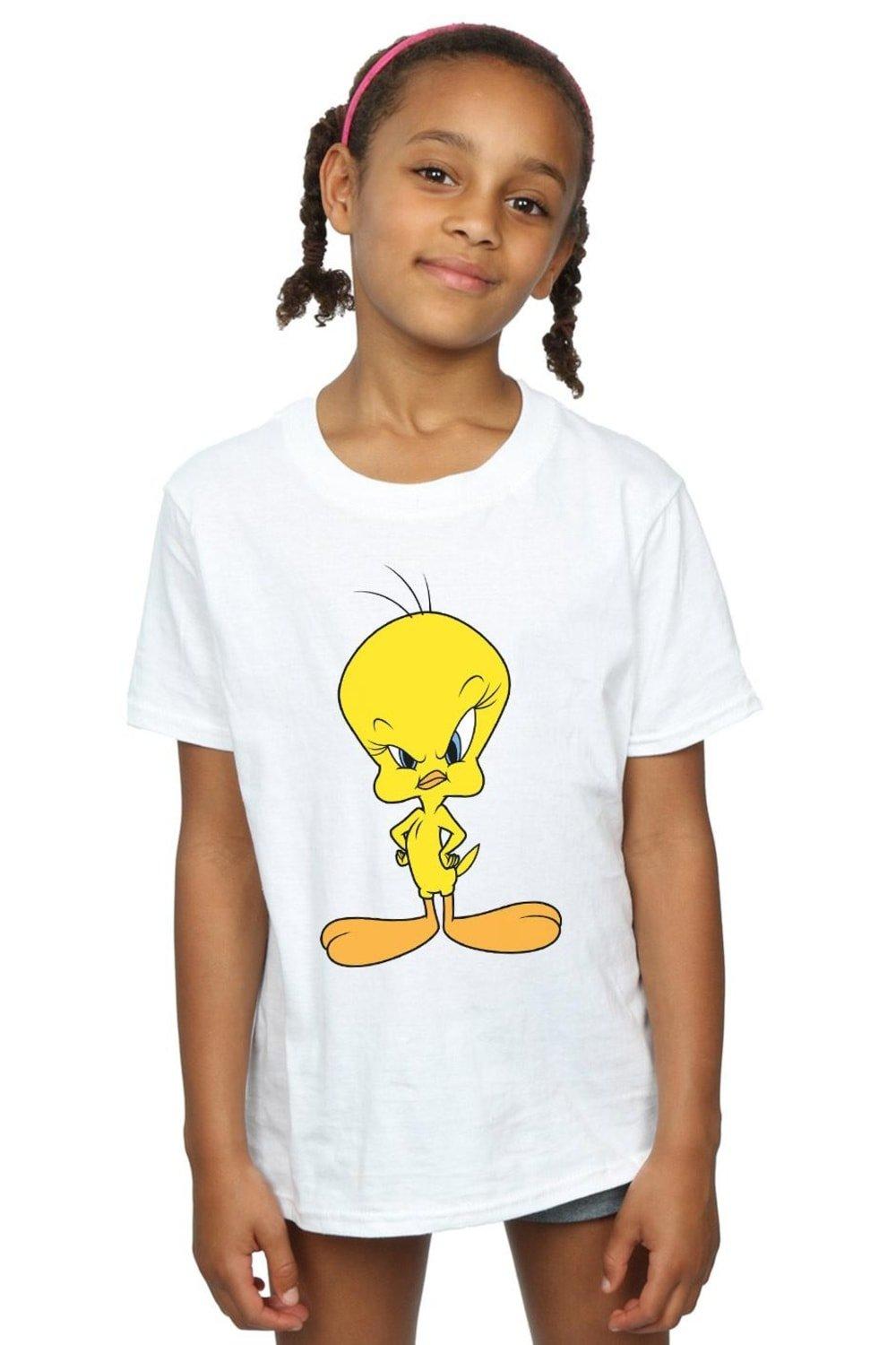 Angry Tweety Cotton T-Shirt