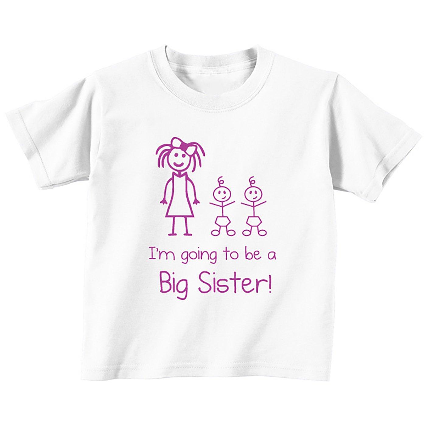 I’m Going To Be A Big Sister Twins White Tshirt