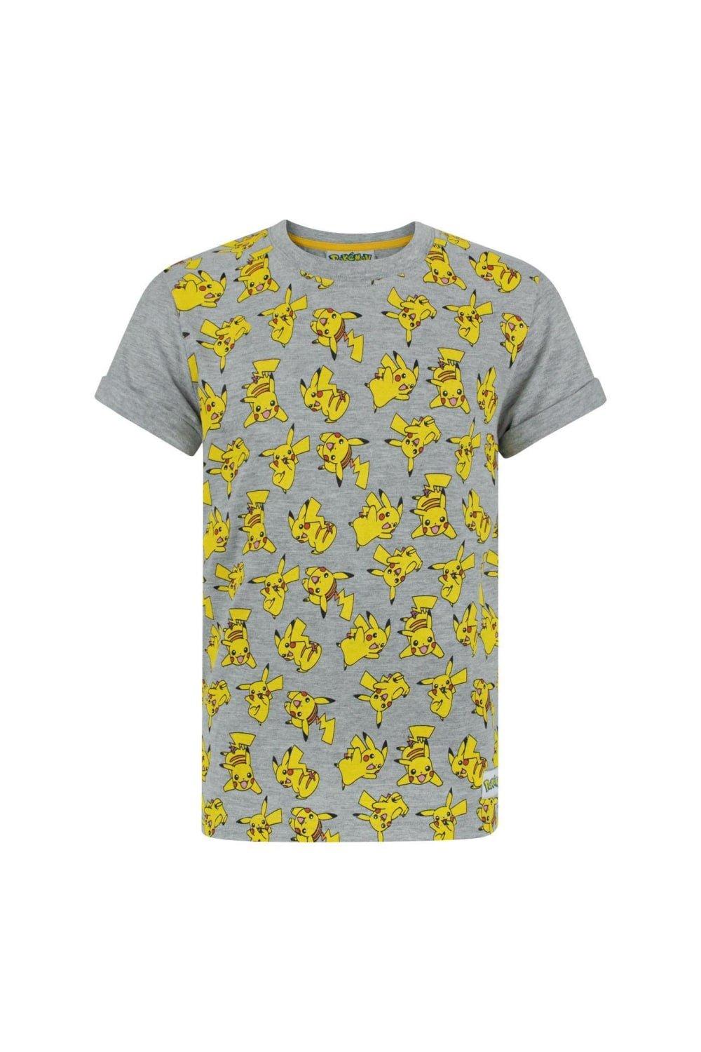 All-Over Pikachu Design T-Shirt