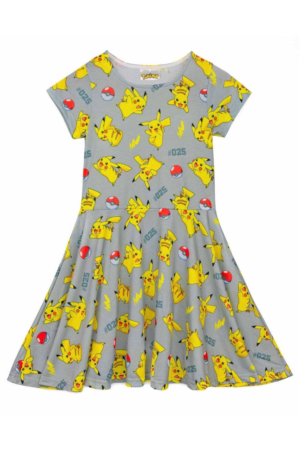 Pikachu Short-Sleeved Skater Dress