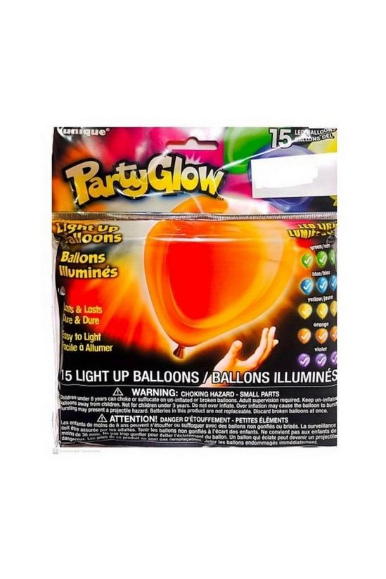 Unique Party Latex Light Up LED Balloons (Pack of 15) 1