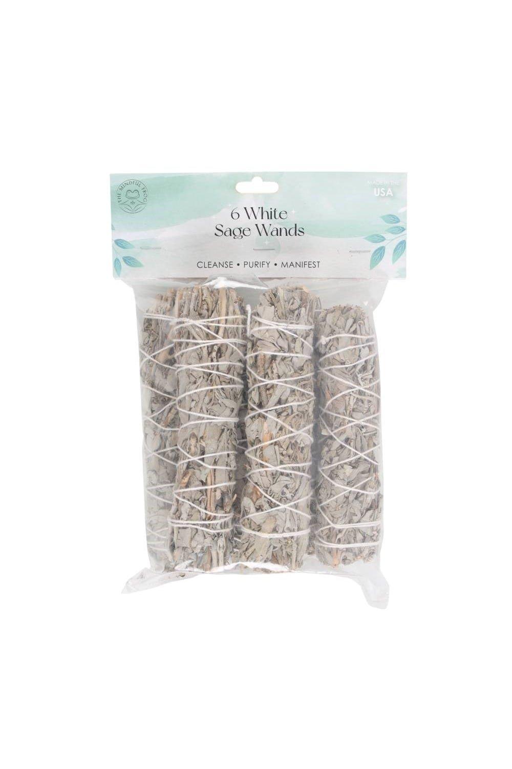 White Sage Smudge Stick Wand (Pack of 6)