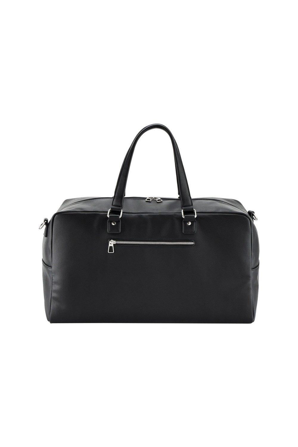 Tailored Luxe Leather-Look PU Weekend Bag