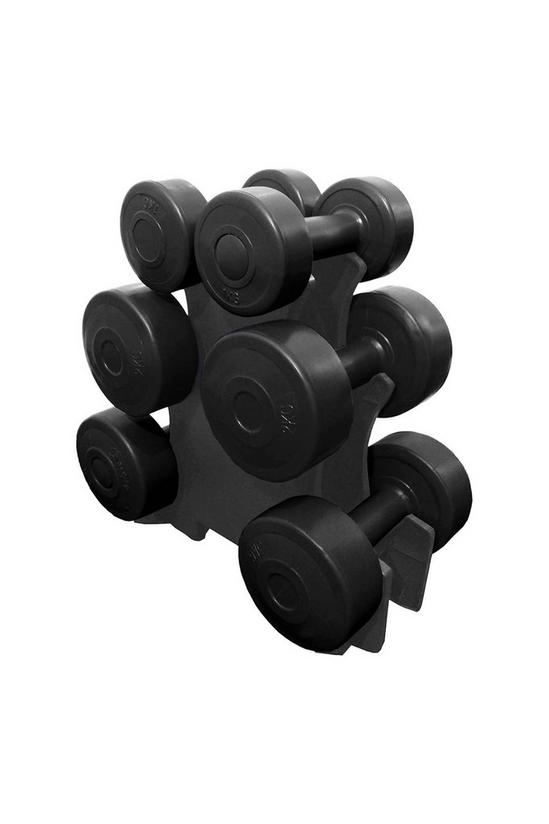 Azure 12kg Family Dumbbell Training Set with Stand 1
