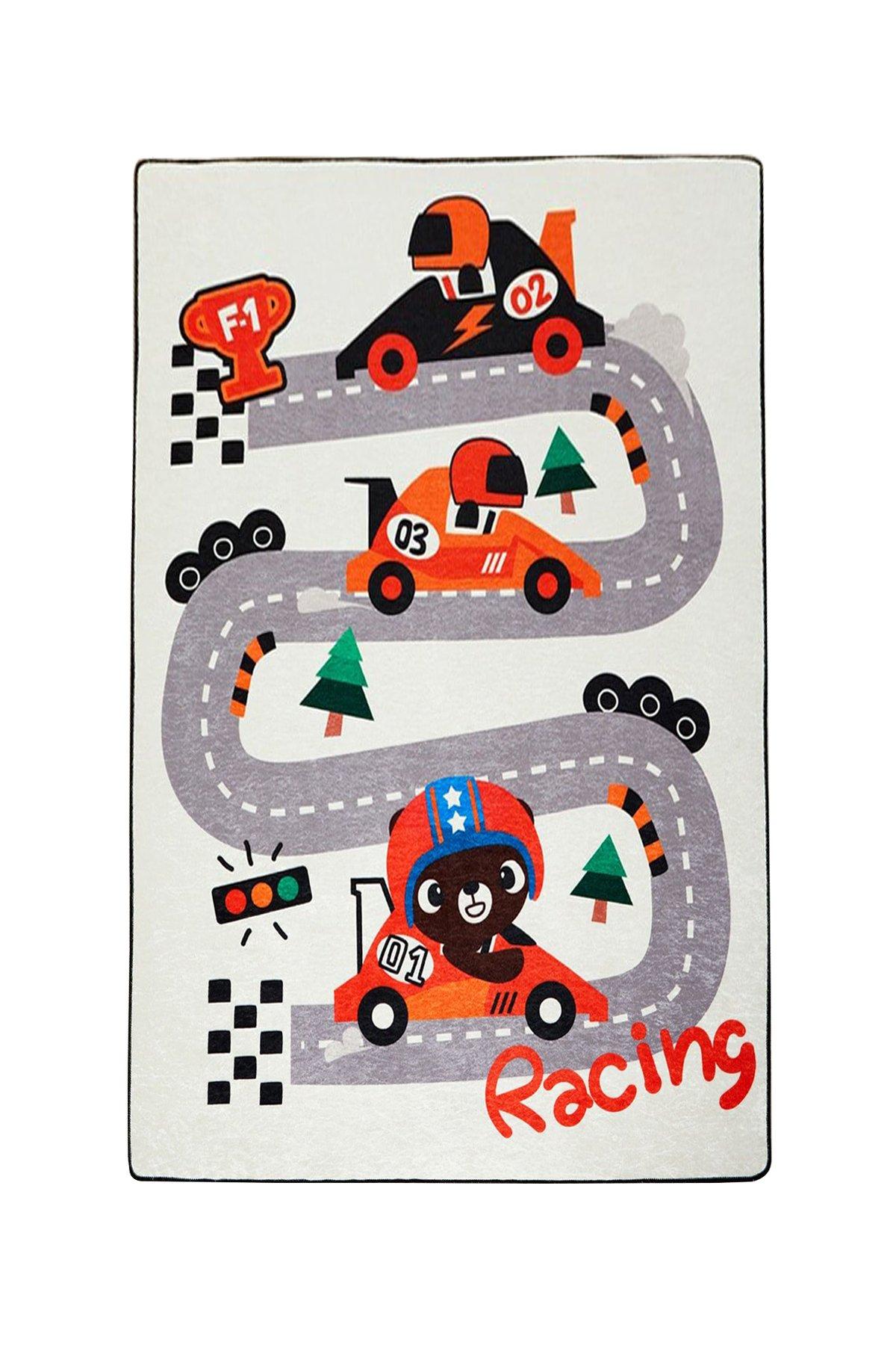 Racing Kids Bedroom Rug