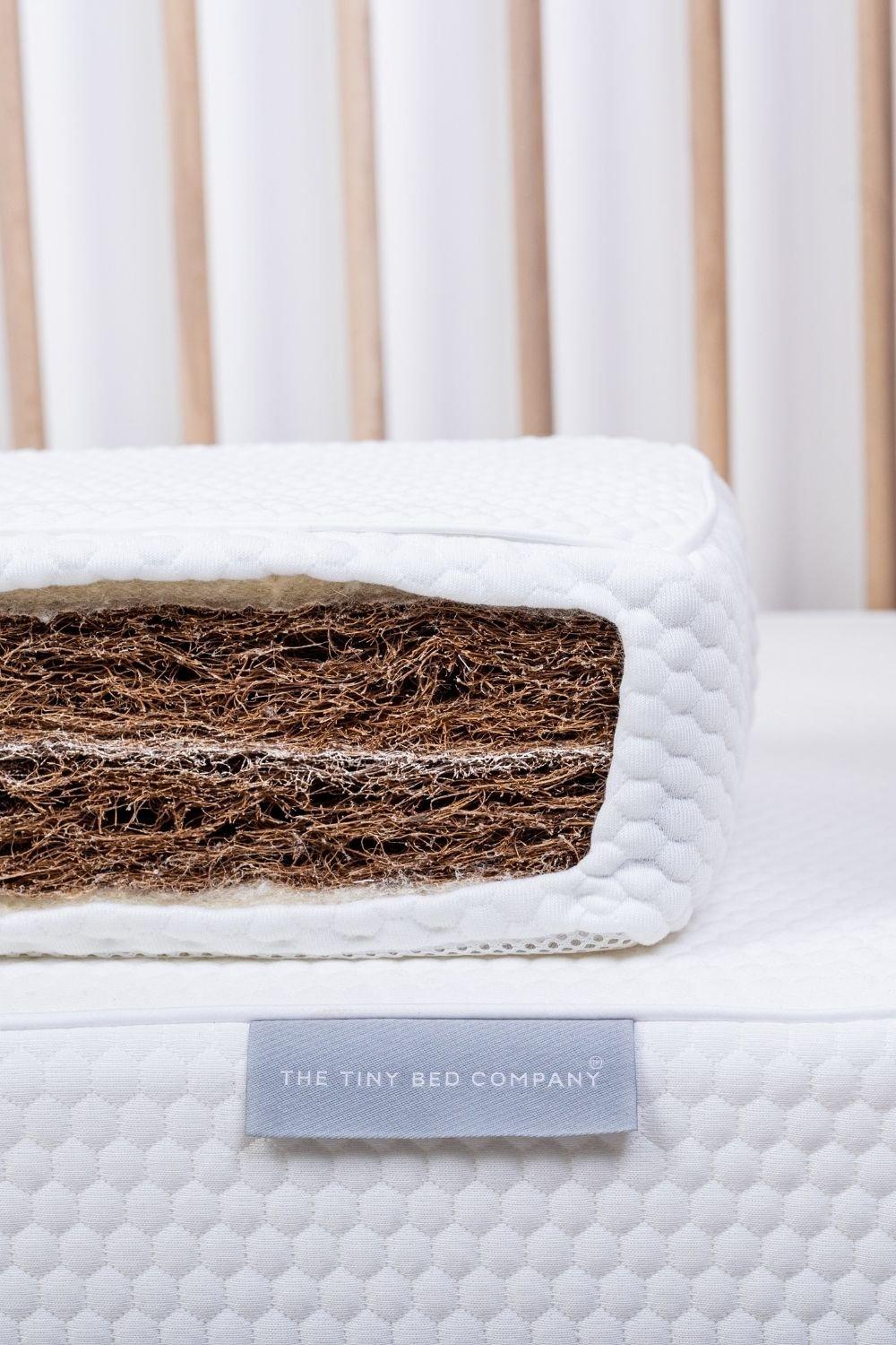Dual Natural  Organic Coconut & 100% Wool Junior Bed Mattress (190 x 90cm)