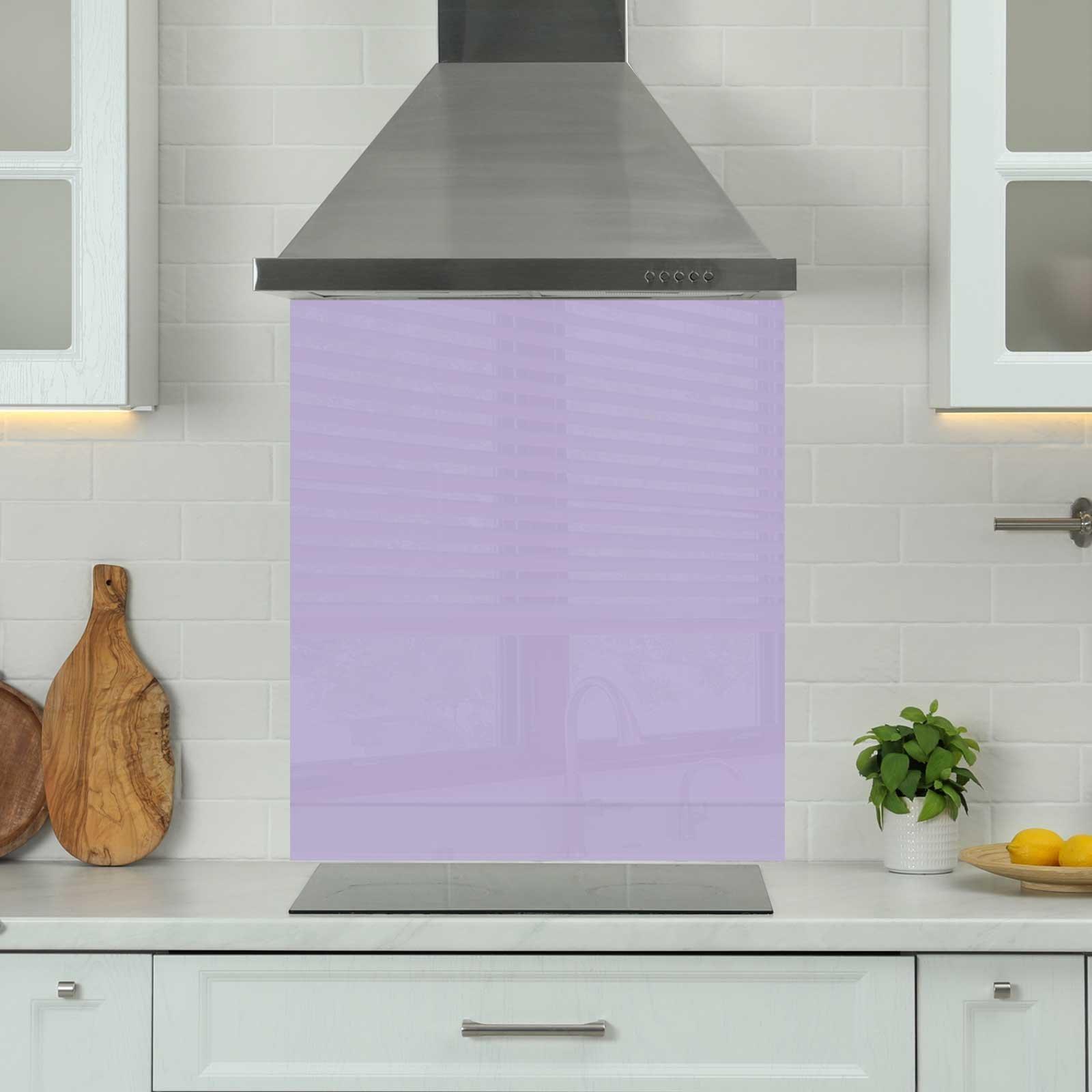 Premium 70cm x 75cm 6mm Glass Purple Kitchen Splashback Toughened Polished Edge