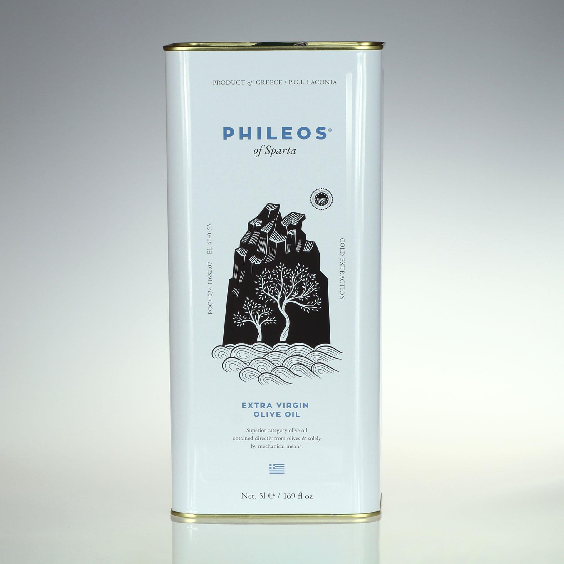 Extra Virgin Olive Oil Phileos of Sparta from Greece  5 l Can