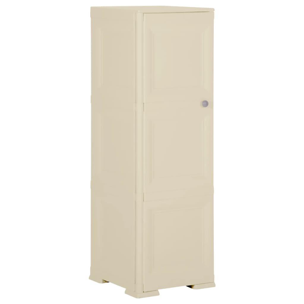Plastic Cabinet 40x43x125 cm Wood Design Angora White